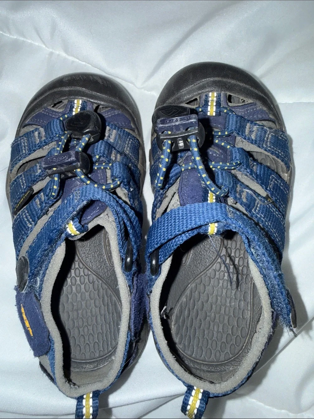 Keen Newport H2 Kids Sandals Blue Depths Gargoyle Size 9 Good Condition